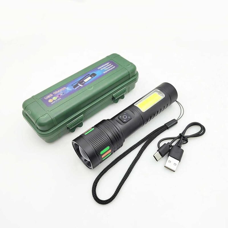 Multi-Functional USB Rechargeable LED Torch 3 Mode Flash Light Ps237 - Image 5