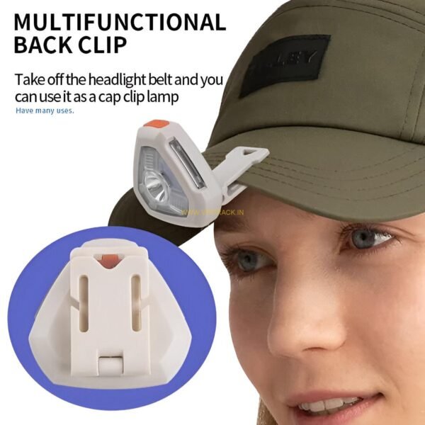 Multi-functional Portable Rechargeable Hat Clip Headlight Ps243 - Image 2