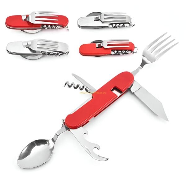 Outdoor Picnic Stainless Steel spoon fork and knife set ps229 - Image 2