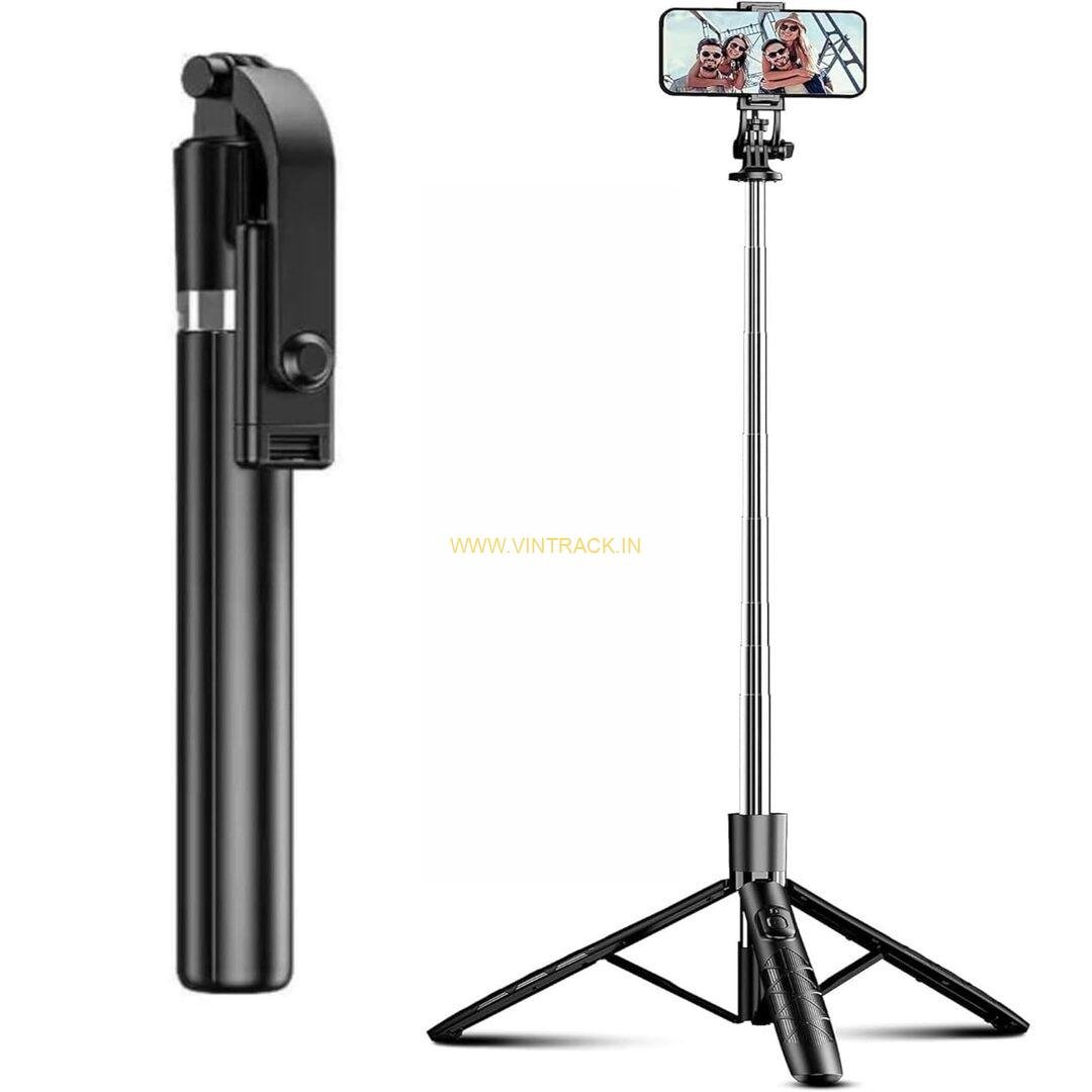 Bluetooth Tripod Selfie Stick Large Size | Extendable Smartphone Stand for Photography, Video, Vlogging & Outdoor Use