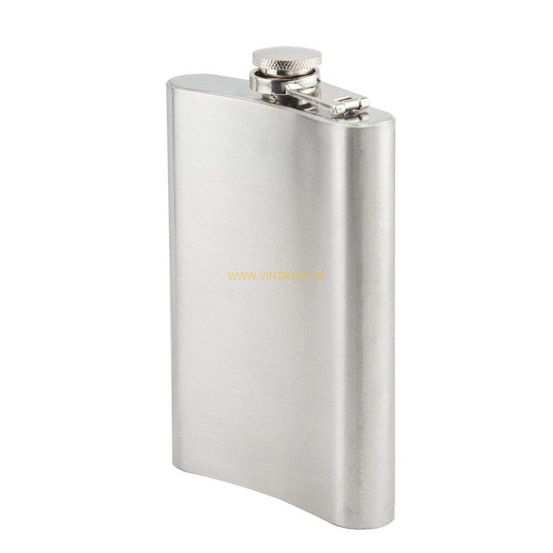 Stainless Steel Hip Flask 8oz / 237ml | Portable Pocket Whiskey Flask with Screw Cap | Leak-Proof Liquor Flask for Travel, Camping, Hiking & Outdoor Use - Image 7