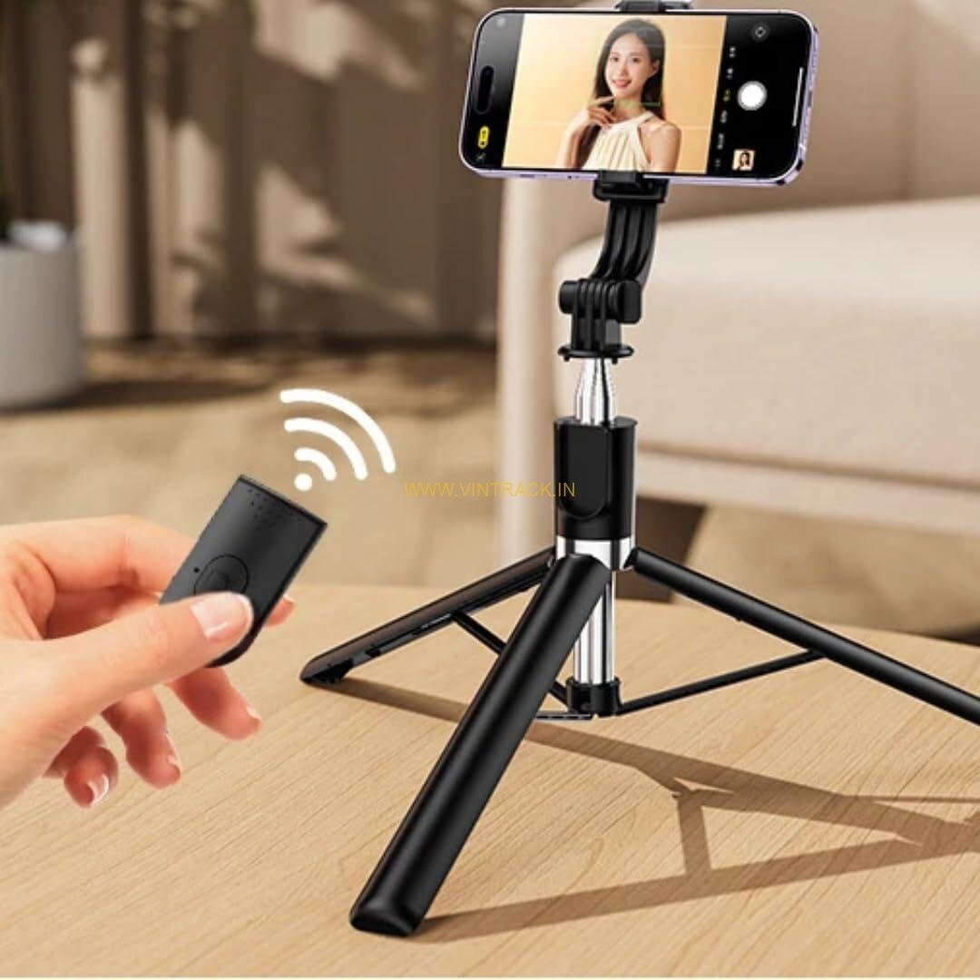 Bluetooth Tripod Selfie Stick Large Size | Extendable Smartphone Stand for Photography, Video, Vlogging & Outdoor Use - Image 6