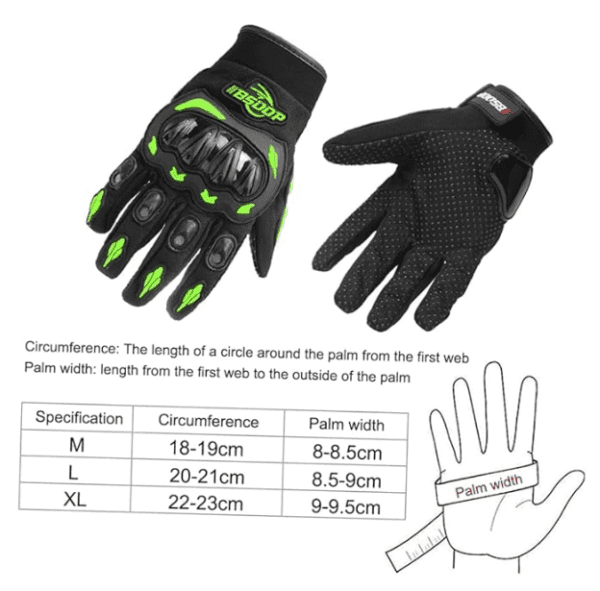Bike Riding Gloves with Touch Screen Sensitivity – Comfortable, Anti-Slip & Protective Motorcycle Gloves - Image 4