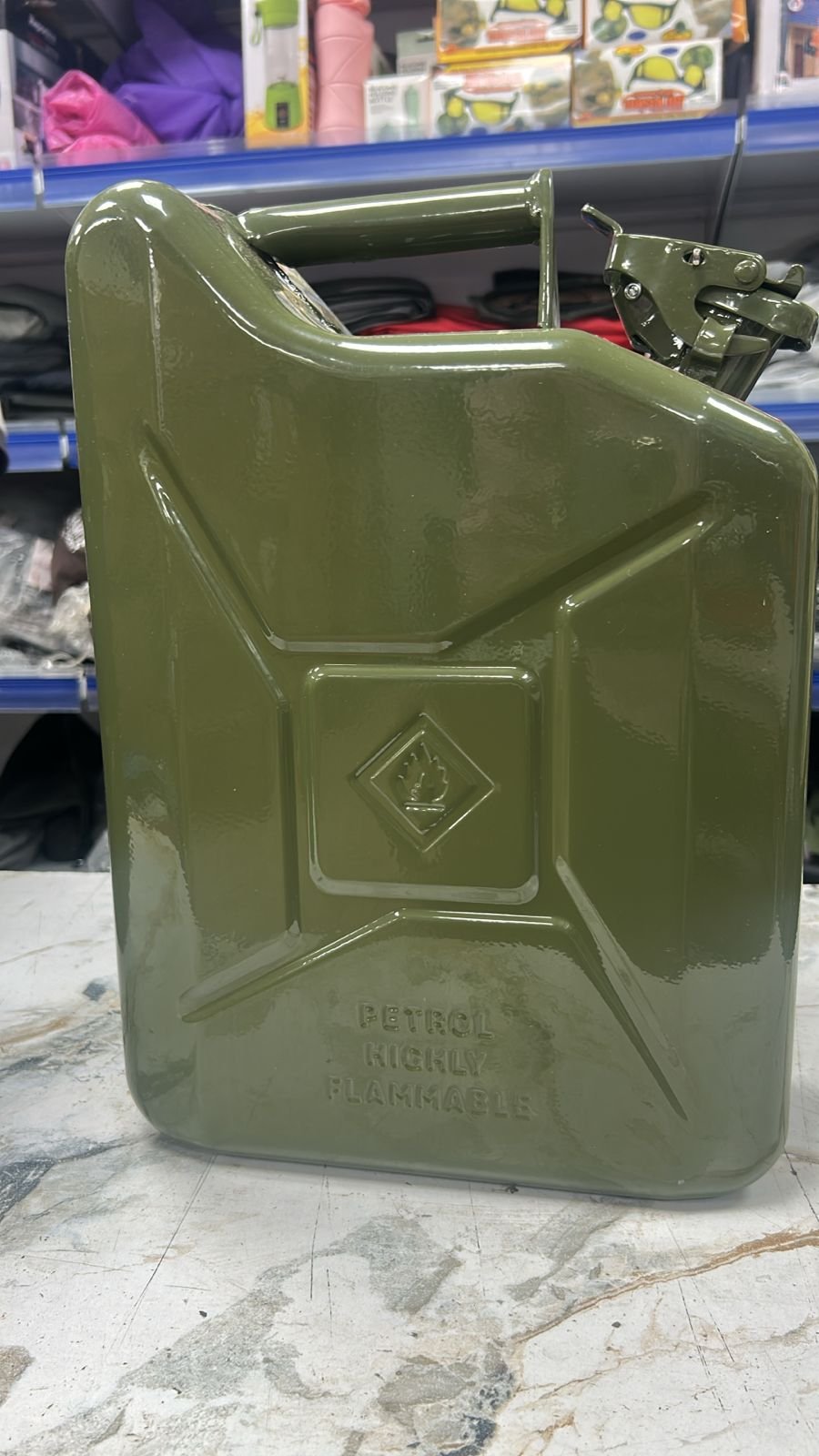 Jerry Can 10L Fuel Container | Portable Gasoline & Oil Storage Can for Bike & Car | Heavy-Duty Metal Fuel Can with Leak-Proof Cap & Secure Handle for Travel & Outdoor Use - Image 2