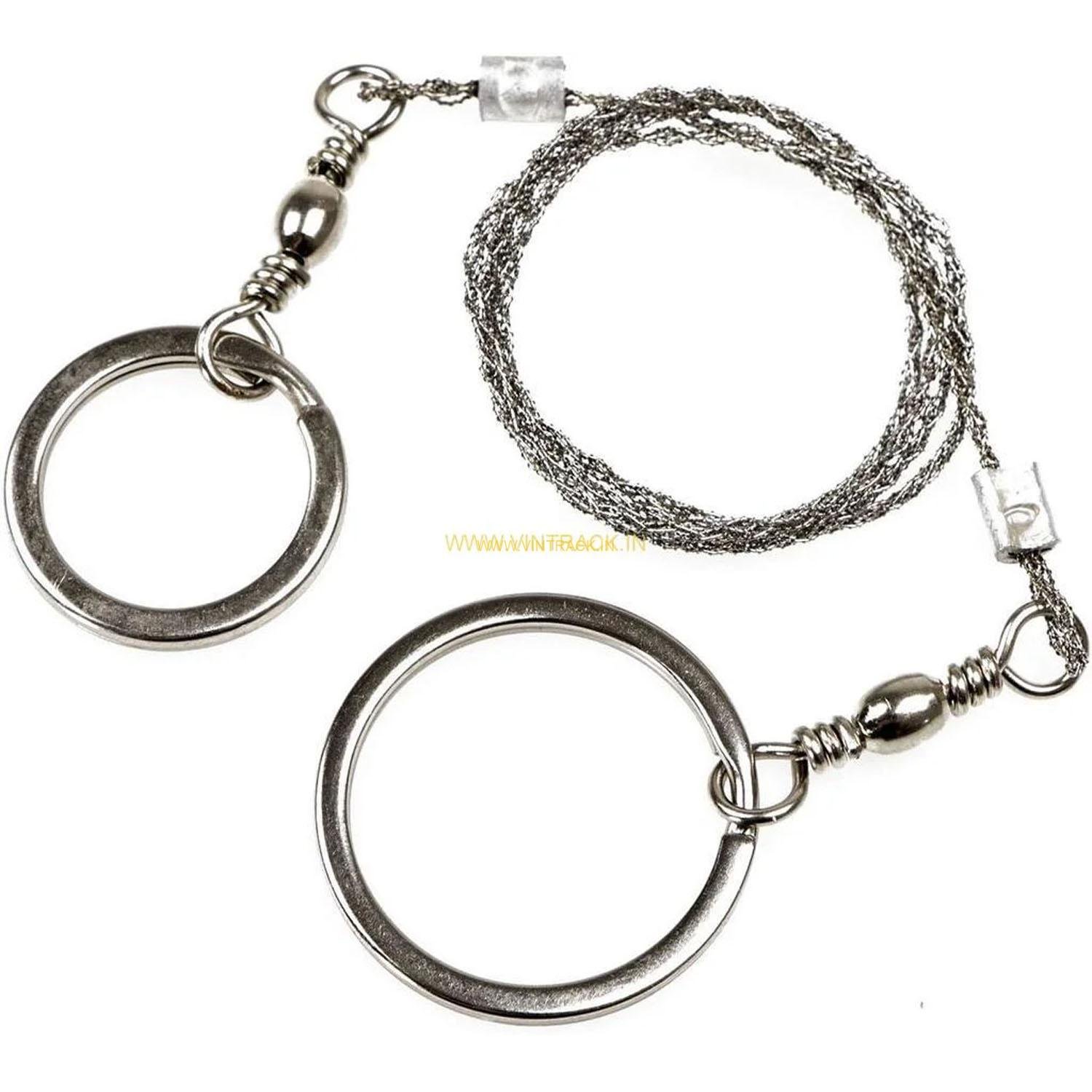 Stainless Steel Wire Saw - Metal Cable Saw for Emergency Survival, Hand Pocket String Rope Saw for Wood, Pipe, Camping, Hiking