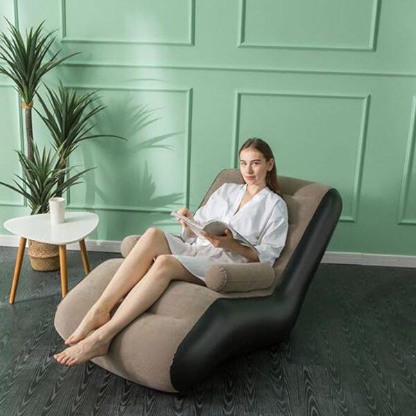 Inflatable Lazy Sofa | Portable S Shaped Design Sofa - Multipuprose Lazy Sofa for Sleeping - Leisure Duable Sofa for Ultiemate Comfort and Instant Relaxation - Image 3
