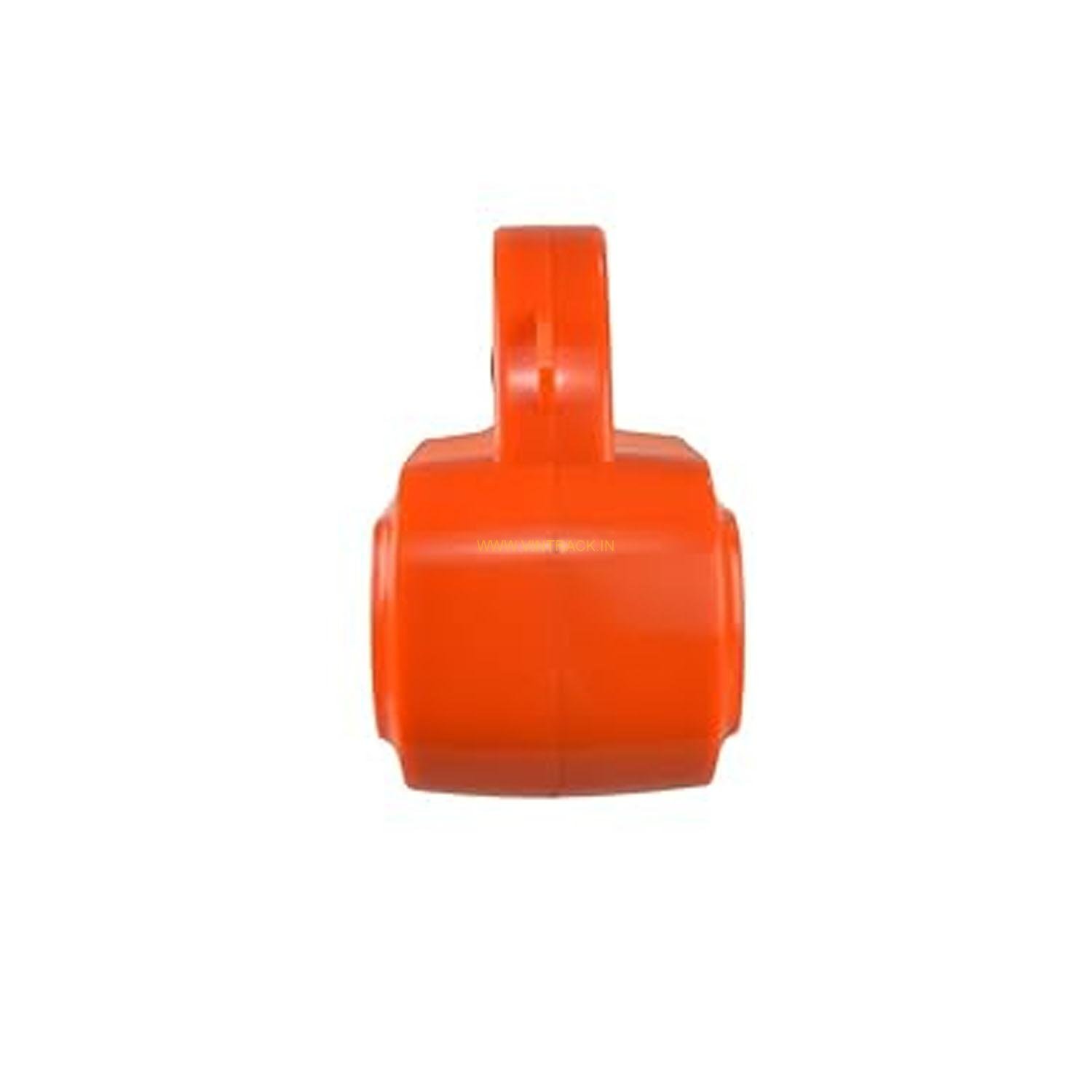 Vintrack Bhumi Kisan ABS Plastic Torch Having 4500 mAh Battery with 10 Hours Backup Fuse Holder for Extra Safety (Orange) - Image 2