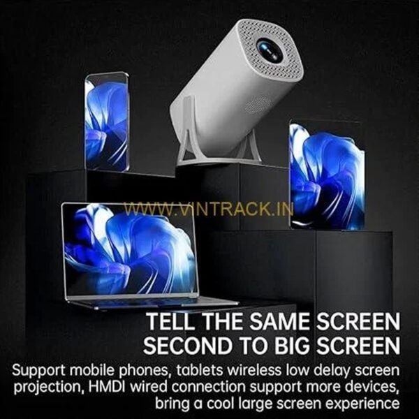 S40 Android 11 Portable Mini Projector – Native 720P, 4K/1080P Support, Dual‑Band Wi‑Fi, Bluetooth 5.0, 120 ANSI Lumens – Home Cinema - Image 2
