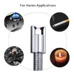 Electric Rechargeable Gas Lighter/Plasma Lighter Flameless Windproof, USB Lighter, 360 deg Flexible Neck Arc Lighter for Kitchen, Barbecue, Candles, Gas Stove, Fireworks (Multicolor) - Image 3