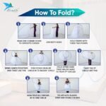 Mosquito Net for Double Bed | King Size Foldable Machardani | Polyester 30GSM Strong Net |PVC Coated Corrosion Resistant Steel Wire - Blue - Image 2