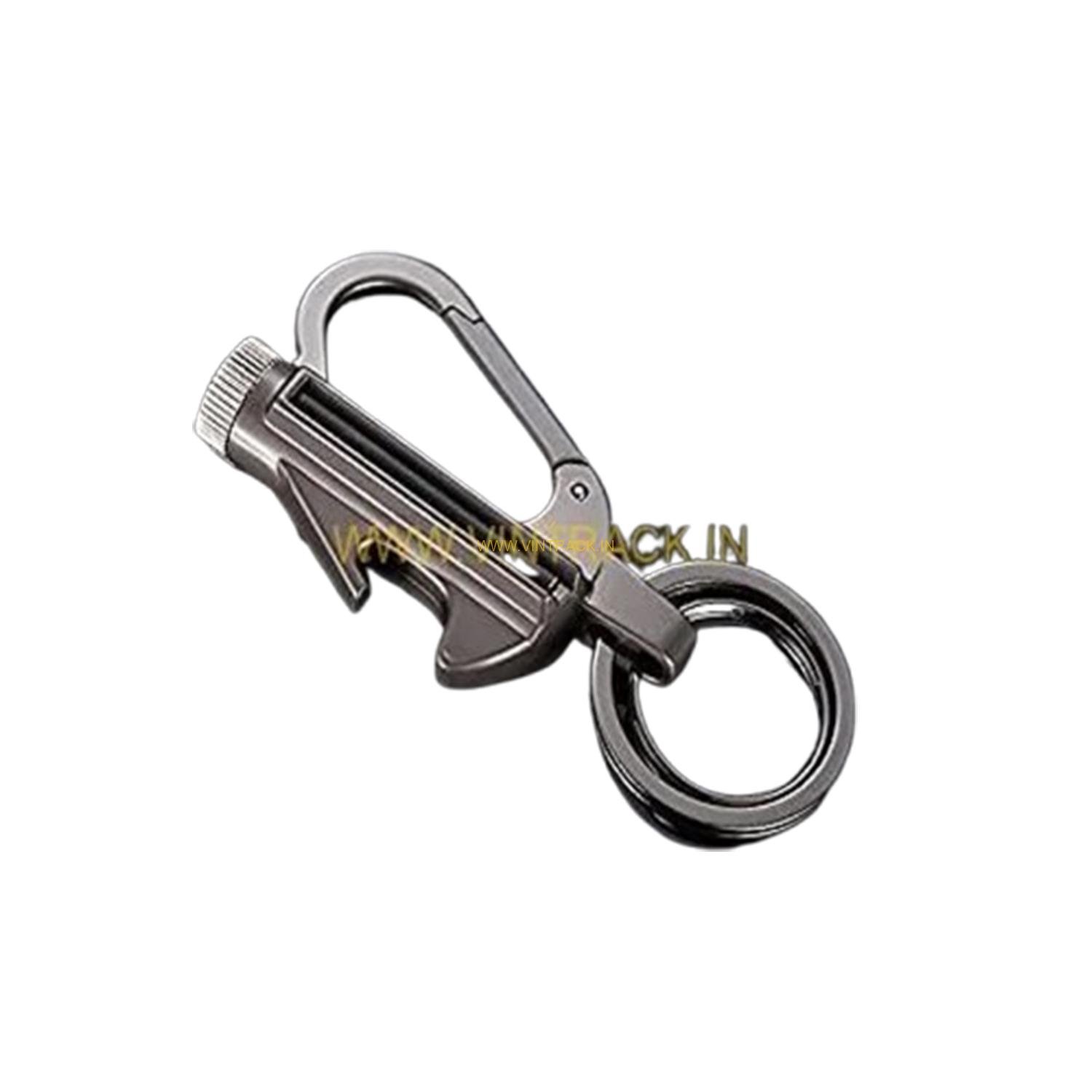 Match Keychain,Permanent Match, Outdoor Waterproof Emergency Survival Keychain Lighter, Emergency Rescue Equipment, Suitable for Camping, Outdoor Activities (Silver Black)