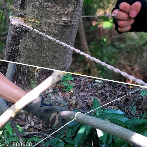 Stainless Steel Wire Saw - Metal Cable Saw for Emergency Survival, Hand Pocket String Rope Saw for Wood, Pipe, Camping, Hiking - Image 2