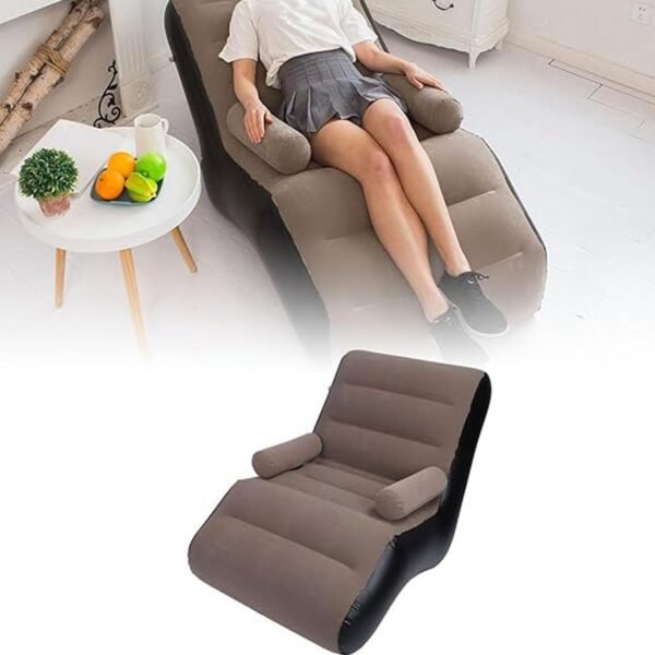 Inflatable Lazy Sofa | Portable S Shaped Design Sofa - Multipuprose Lazy Sofa for Sleeping - Leisure Duable Sofa for Ultiemate Comfort and Instant Relaxation - Image 4