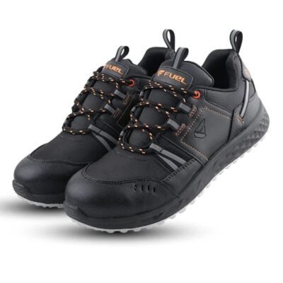 Men’s Safety Shoes – Industrial Work Shoes with Synthetic Upper & PVC Double Density Sole | Coated Polyester Fabric for Heavy-Duty Protection