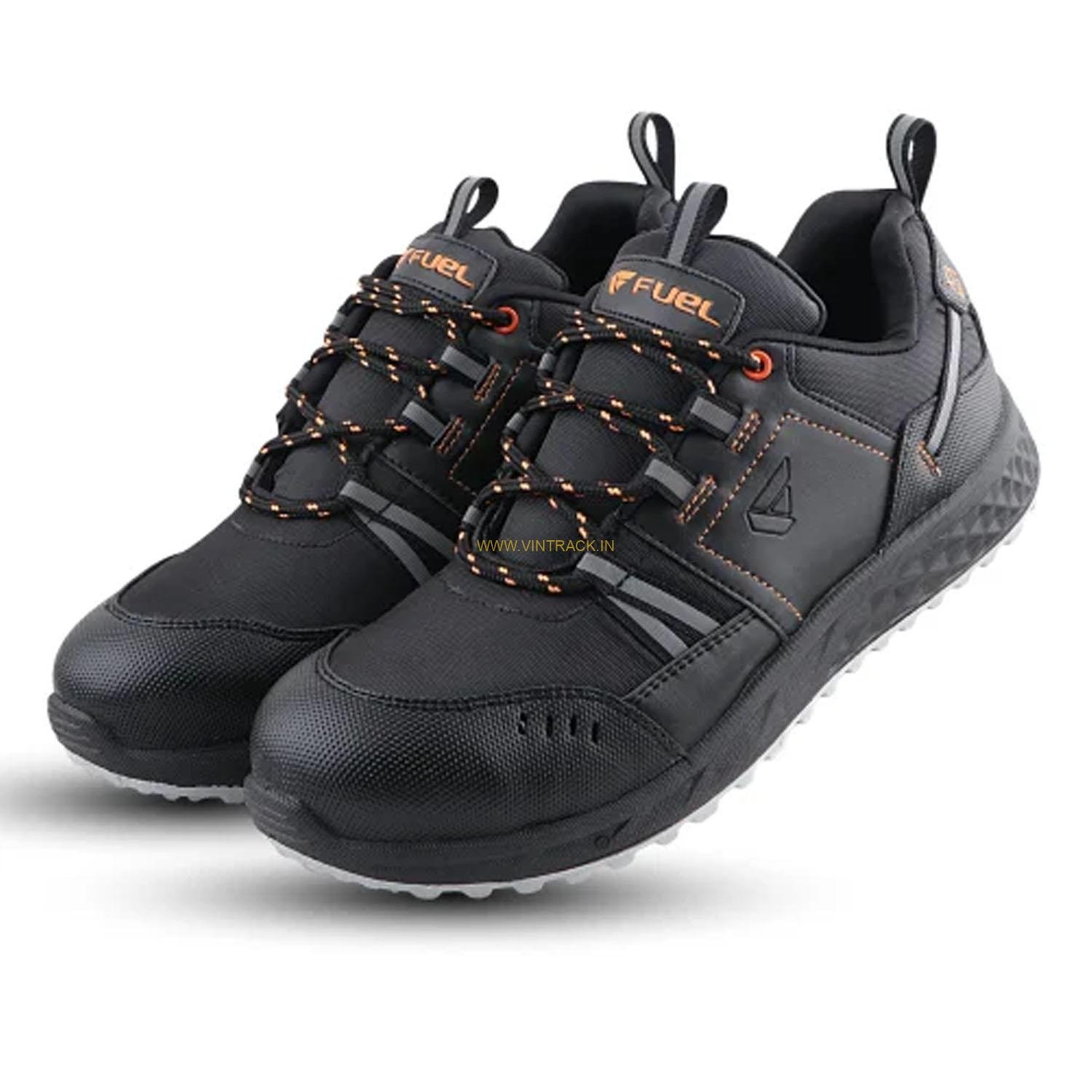 Men’s Safety Shoes – Industrial Work Shoes with Synthetic Upper & PVC Double Density Sole | Coated Polyester Fabric for Heavy-Duty Protection