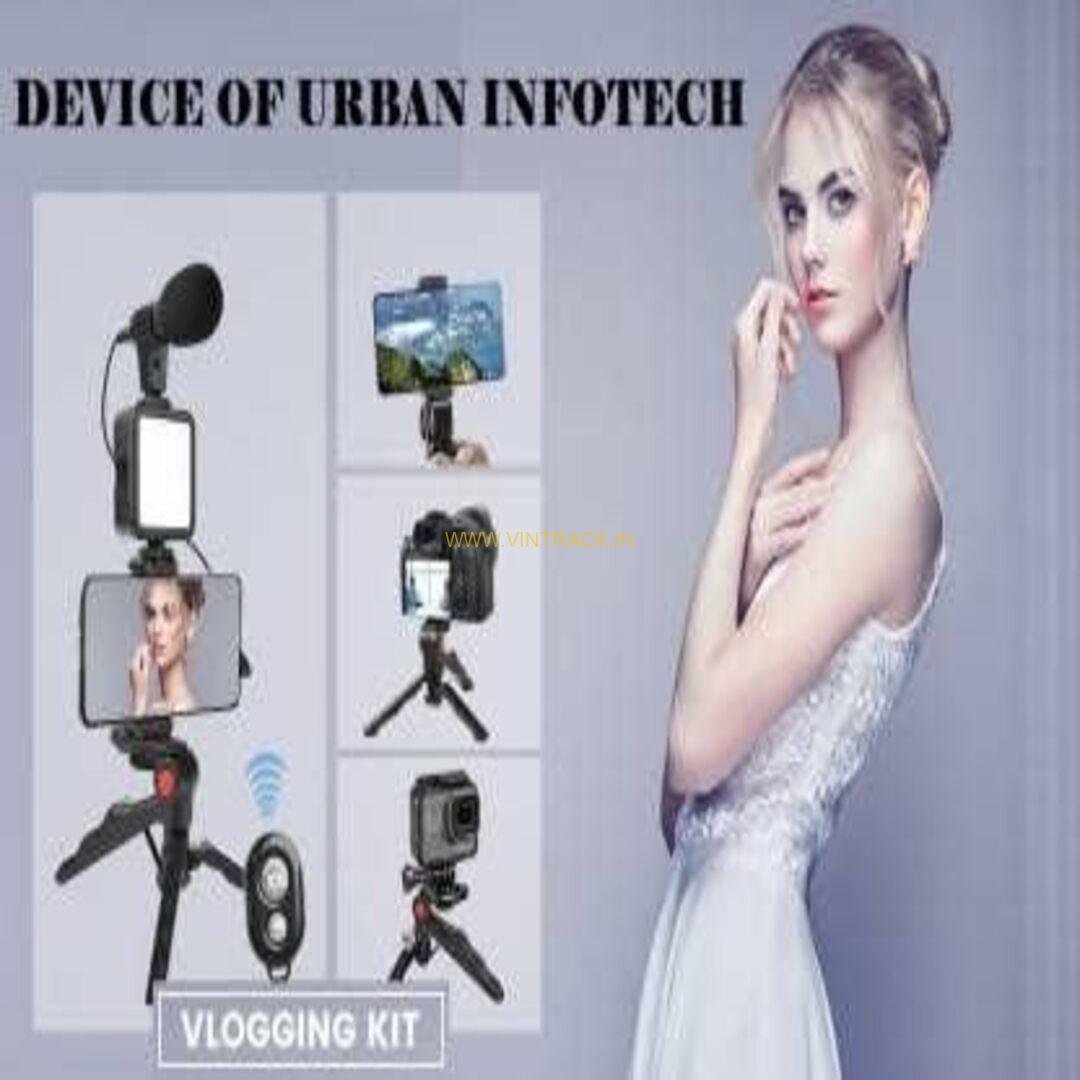 Generic On-Camera Lights & Vlogging Kit – Complete Video Making Package with Camera, Mic, and Tripod for Photography & Content Creation - Image 4