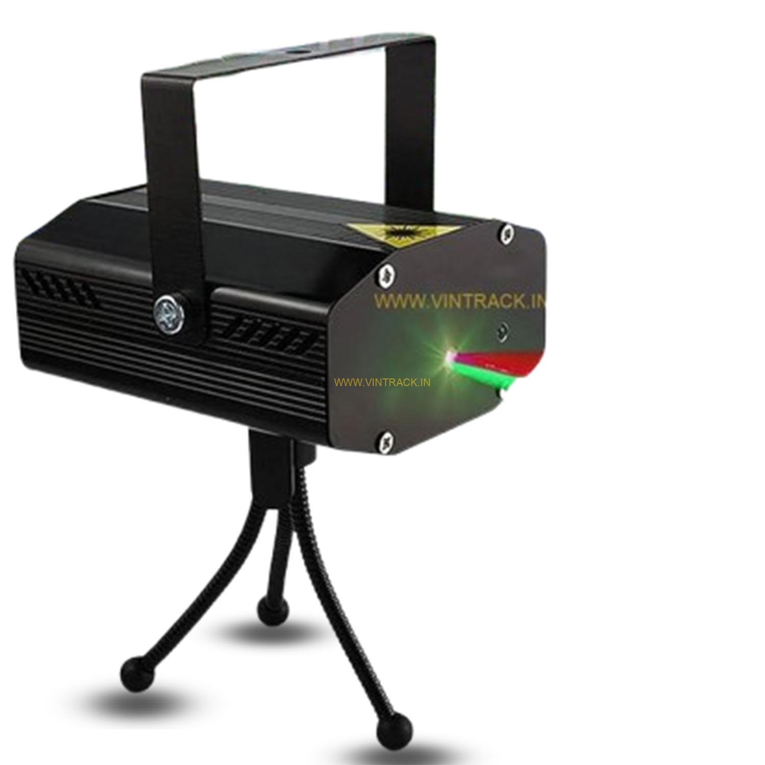 Mini Laser Projector Lights Stage Lighting Sound Activated and Auto Play with Mini Tripod Stand for Diwali, Activated Dot Design Laser Light for...