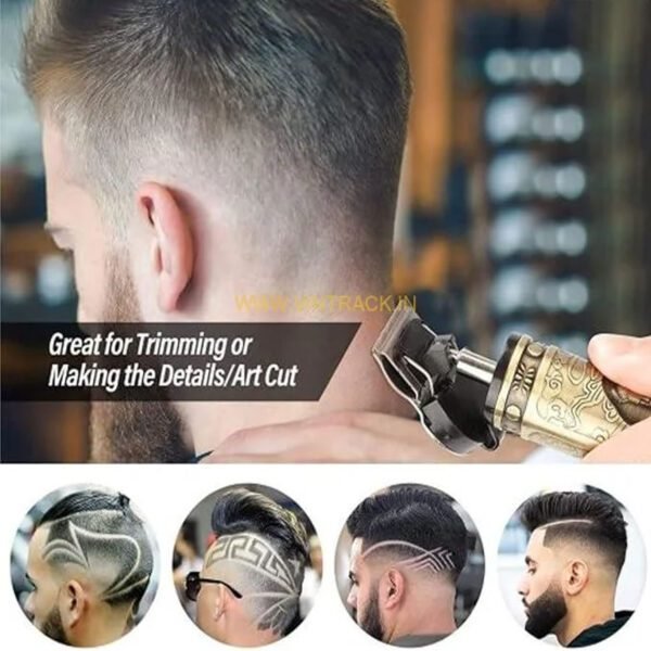 Beard Trimmer For Men, Professional Hair Clipper, Adjustable Blade Clipper and Shaver, Close Cut Precise Hair Machine, Body Trimmer (Metal Body) - Image 4