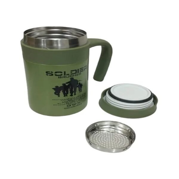 Stainless Steel Vacuum Mug 500ml – Hot & Cold Insulated Coffee Mug, Travel Thermos Cup with Leak-Proof Lid - Image 4