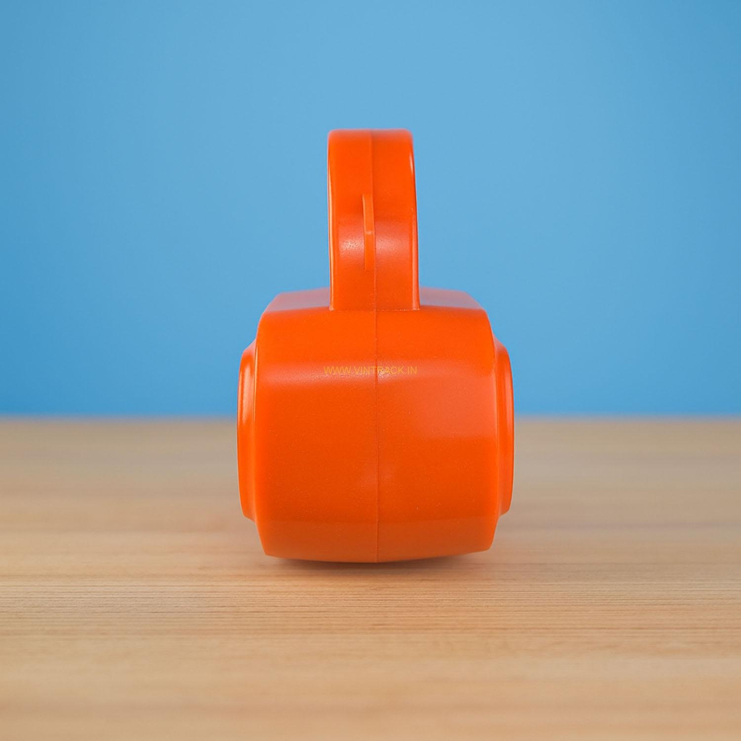 Vintrack Bhumi Kisan ABS Plastic Torch Having 4500 mAh Battery with 10 Hours Backup Fuse Holder for Extra Safety (Orange) - Image 4