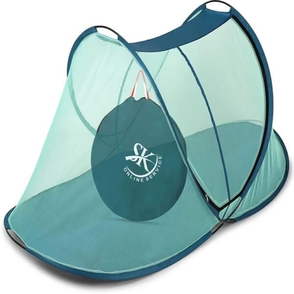 Online Services Foldable Polyester Single Bed Foldable Mosquito Net/ Macchardani For Adults With Base| 30Gsm Mosquito Net For Home(Size: L X W X H : 7 X 4 X 3.50 Feet)