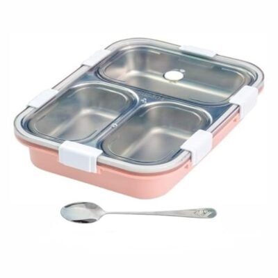 Stainless Steel Portable Lunch Box – Leak-Proof, Durable & Travel-Friendly Tiffin for Office, School & Outdoor Use