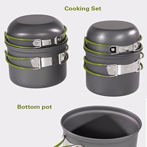 Camping Cooking Utensils Set (1–2 Person) | Lightweight Portable Cookware for Hiking, Backpacking & Outdoor Cooking. - Image 5