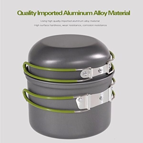 Camping Cooking Utensils Set (1–2 Person) | Lightweight Portable Cookware for Hiking, Backpacking & Outdoor Cooking. - Image 6