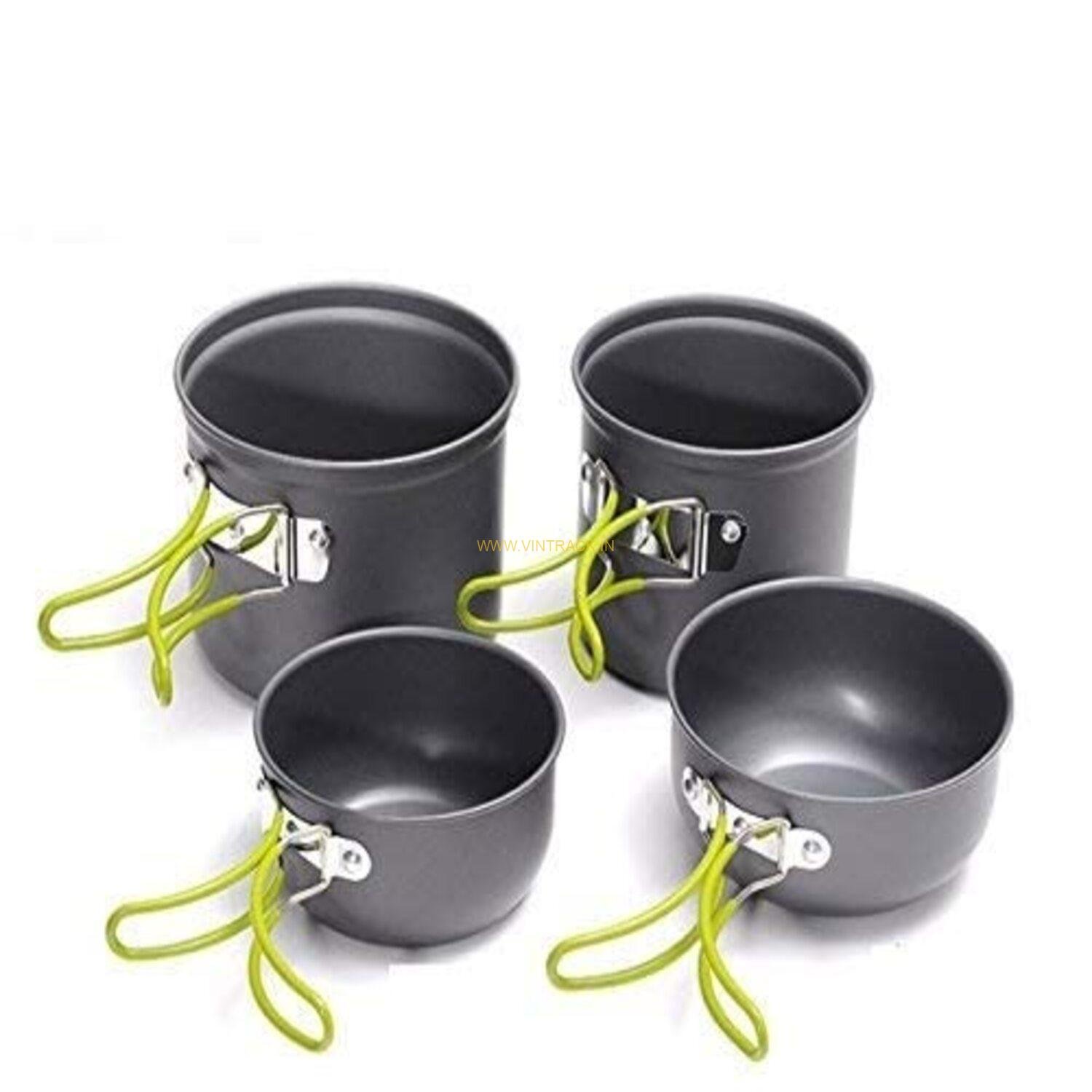 Camping Cooking Utensils Set (1–2 Person) | Lightweight Portable Cookware for Hiking, Backpacking & Outdoor Cooking.
