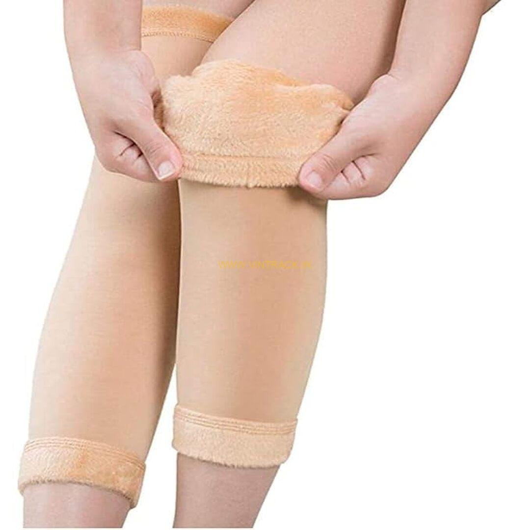 Warm Over Knee Winter Fleece Fur Leg Warmers for Men & Women – Soft, Cozy & Stylish Cold Weather Protection.