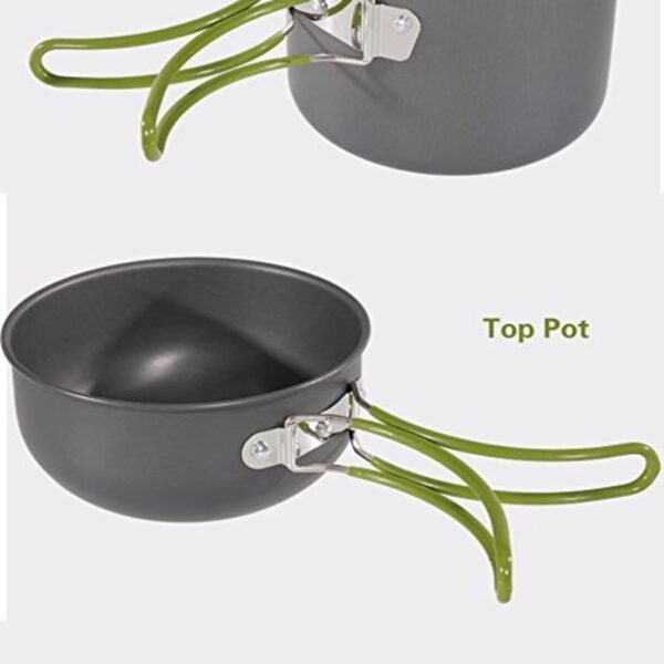 Camping Cooking Utensils Set (1–2 Person) | Lightweight Portable Cookware for Hiking, Backpacking & Outdoor Cooking. - Image 2