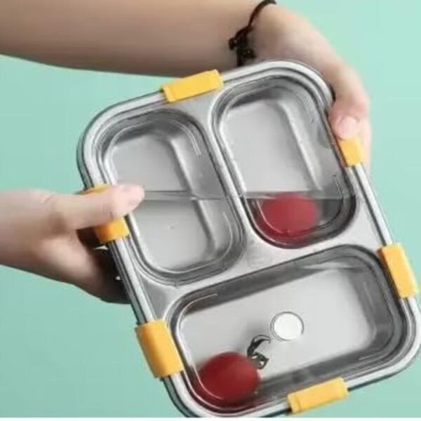 Stainless Steel Portable Lunch Box – Leak-Proof, Durable & Travel-Friendly Tiffin for Office, School & Outdoor Use - Image 6