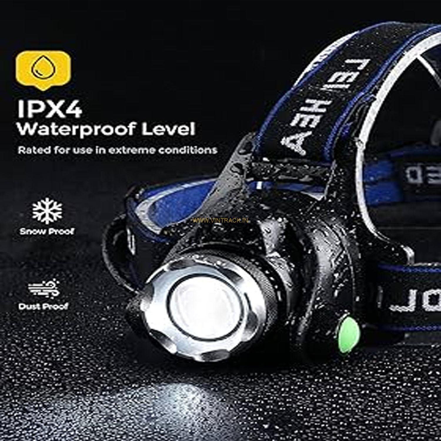 Headlamp Rechargeable, Super Bright Head Lamps Led, Waterproof Head Lights For Head Flashlight For Adults Outdoor Night Running Lights Led Chest Light Back... - Image 5