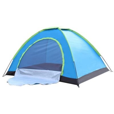 Dome Tent for 2 Men – Single Layer Water-Resistant Camping Tent (200x150 cm) for Trekking, Hiking & Outdoor Adventures