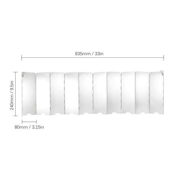 Camping Stove Windshield | Portable Foldable Wind Screen for Outdoor Cooking & Backpacking - Image 6