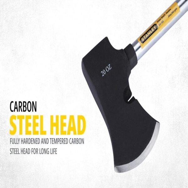 STANLEY 54-105 Camp Axe – Steel Shaft with Anti-Rust Properties for Carpentry, Camping, Hiking & Light-Duty Wood Cutting - Image 4
