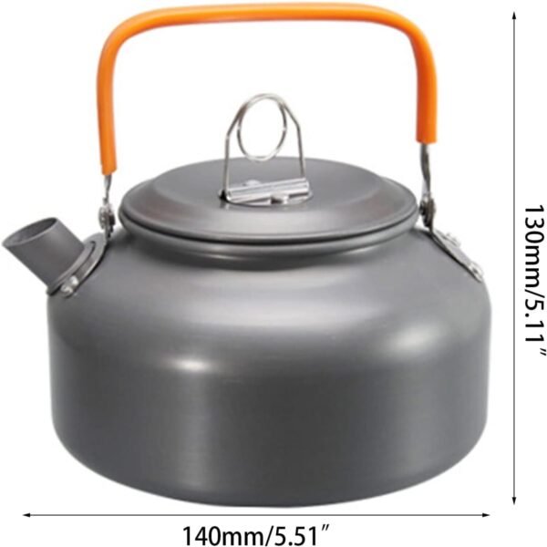Camping Cooking Utensils Set with Tea Kettle | Portable Cookware for 2–3 Person Outdoor Cooking & Hiking - Image 3