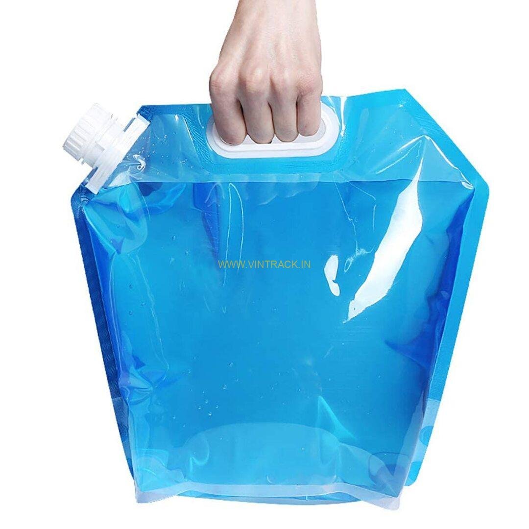Foldable Portable Water Storage Bag 10 Ltr – Large Capacity Collapsible Water Container for Camping, Hiking, Trekking, Picnic & Travel