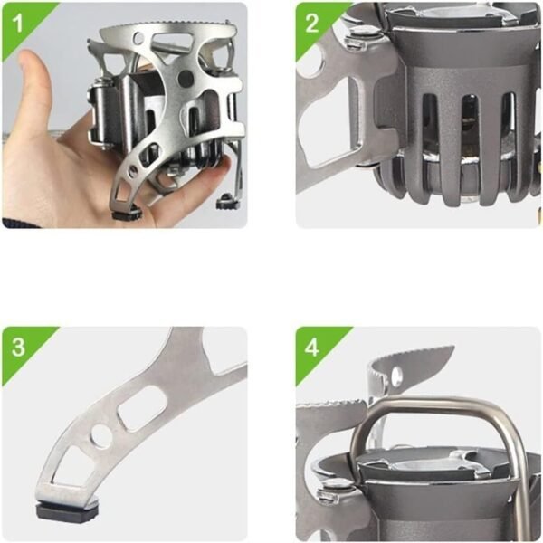 Picnic Cooking Foldable Gas Stove – Portable Outdoor Butane Gas Burner for Camping, Hiking, Trekking & Travel - Image 3