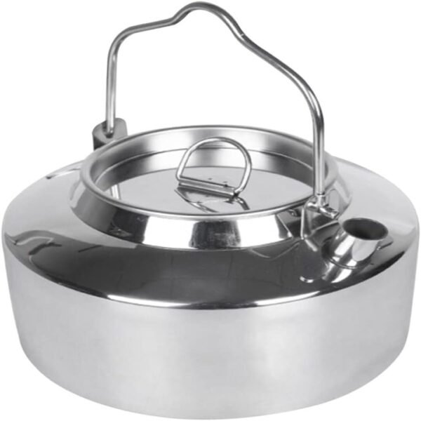 Stainless Steel Handy Kettle for Camping & Cooking – Portable Outdoor Kettle for Boiling Water, Tea, Coffee & Meals