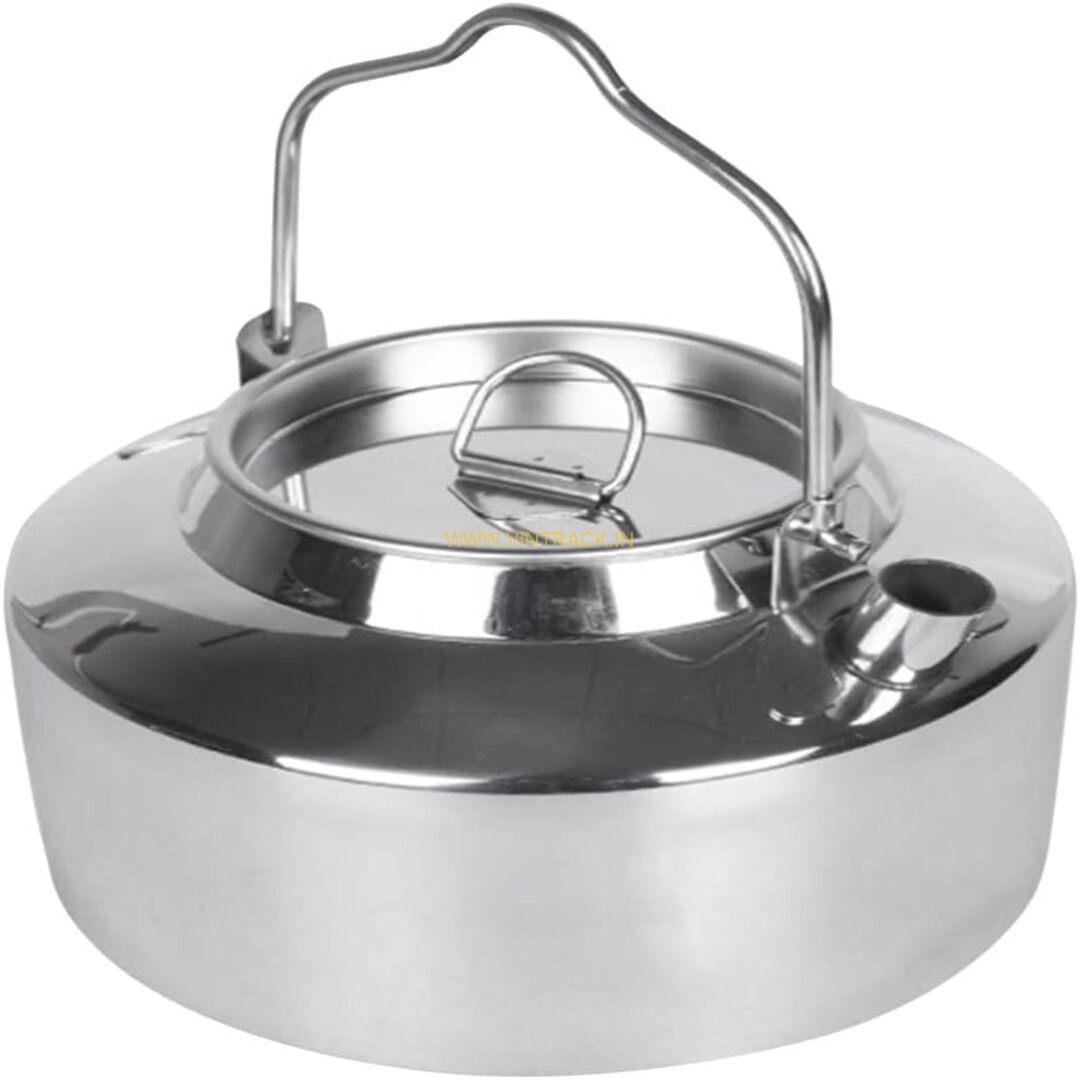 Stainless Steel Handy Kettle for Camping & Cooking – Portable Outdoor Kettle for Boiling Water, Tea, Coffee & Meals