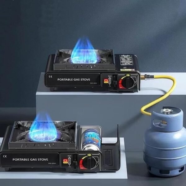 Camping Portable Gas Stove (Butane + LPG) – Dual Fuel Outdoor Cooking Burner for Hiking, Trekking, Picnic & Travel - Image 3