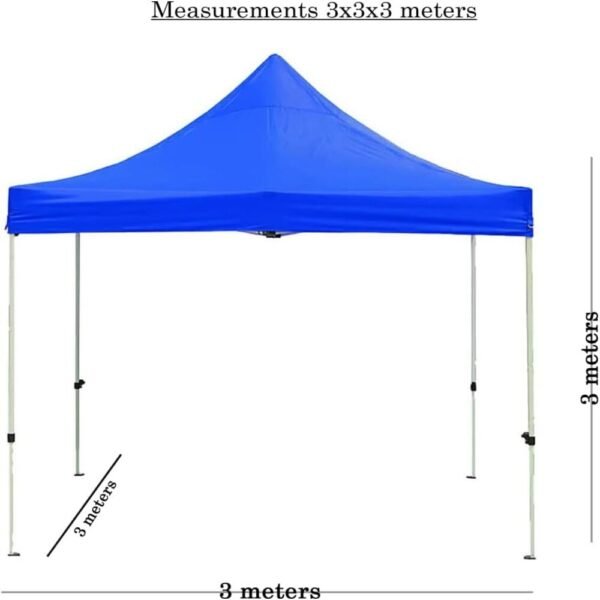 Outdoor Canopy Metal Gazebo Tent 10x10 ft – Heavy Duty Waterproof Garden, Patio & Event Tent with Strong Metal Frame (Blue, Green, Red, Black) - Image 3