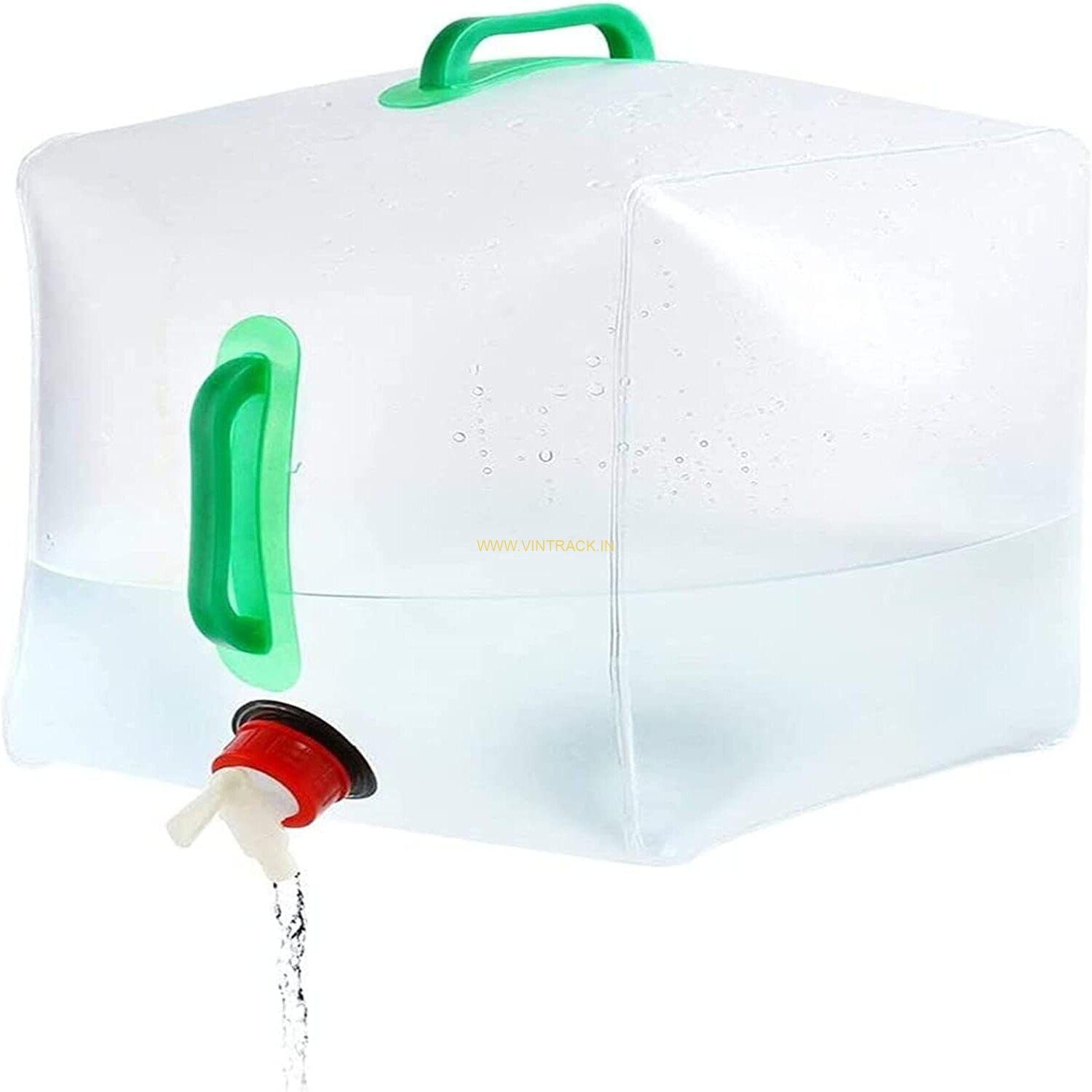 Generic Folding 20L PE Drinking Water Bag | Collapsible Portable Water Storage for Camping, Hiking, Outdoor & Emergency Use