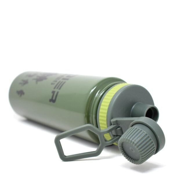 Rugged Soldier Flask Water Bottle | Durable Outdoor Sports & Military-Style Bottle for Camping, Trekking, Hiking & Travel - Image 5