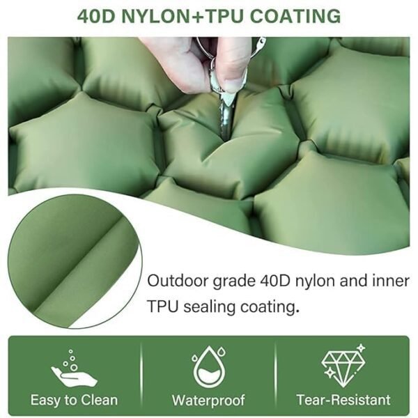Premium Inflatable Air Bed for Sleeping, Camping & Travel | Self-Inflating Mattress with Built-in Pump | Versatile Air Mattress for Home & Outdoor Adventures - Image 5