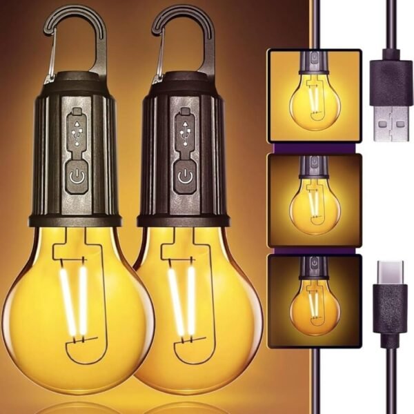 Rechargeable Camping LED Bulb | Portable Waterproof Outdoor Hanging Light for Hiking & Emergency Use - Image 5