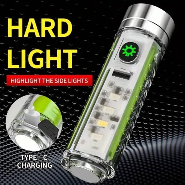 USB Rechargeable LED Torch | Portable Flashlight for Camping, Hiking, Emergency & Outdoor Use - Image 7