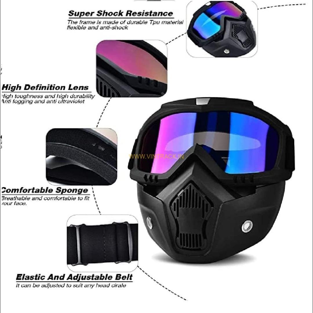 Anti-Scratch Windproof Helmet Mask for Protection – Breathable, Durable & Comfortable - Image 3