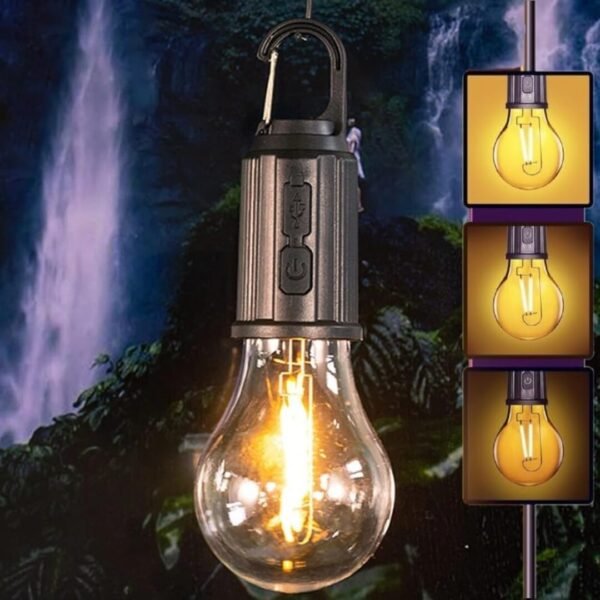 Rechargeable Camping LED Bulb | Portable Waterproof Outdoor Hanging Light for Hiking & Emergency Use - Image 4